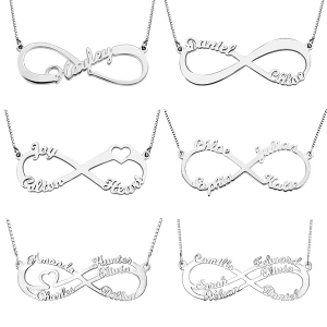 Collana con nome infinito personalizzato