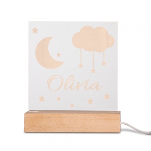 Luce notturna personalizzata con nome Callie per bambini