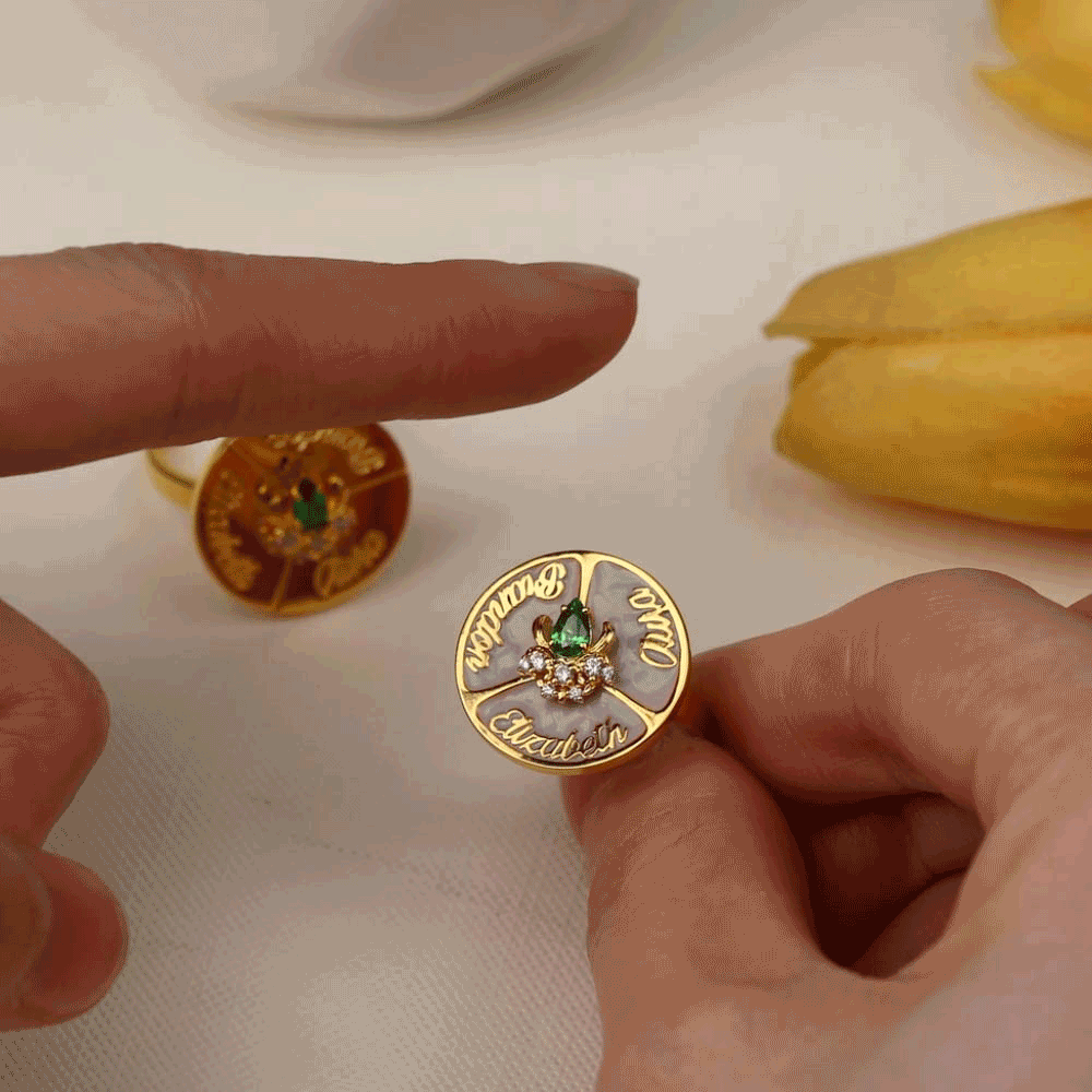 geboortesteen moeder ring