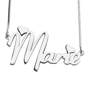 Collar de plata de ley personalizado para niña